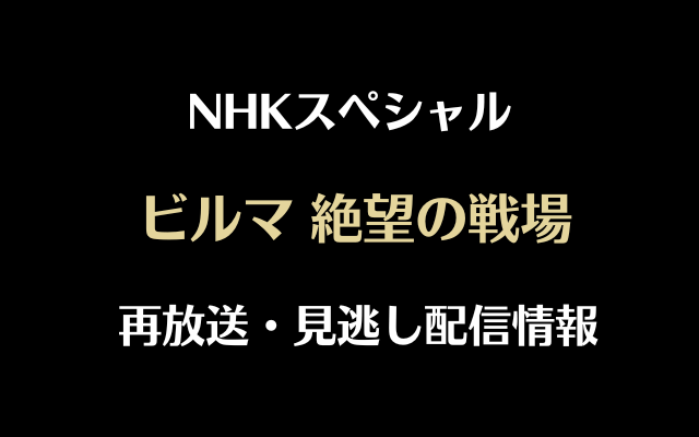 NHKスペシャル「ビルマ絶望の戦場」テキスト,画像
