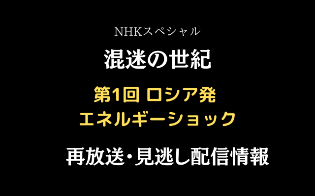 NHKスペシャル「混迷の世紀」,画像